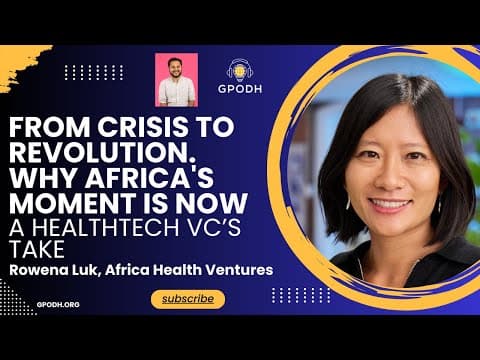 From crisis to revolution: why Africa's moment is now,a healthtech VC's case